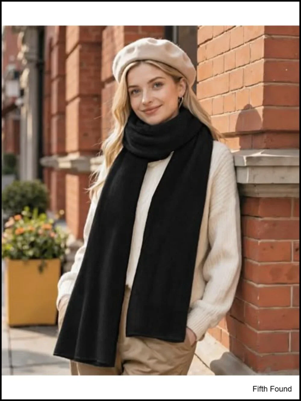 Chunky Oversized Winter Scarf Shawl Wrap Acrylic Lightweight